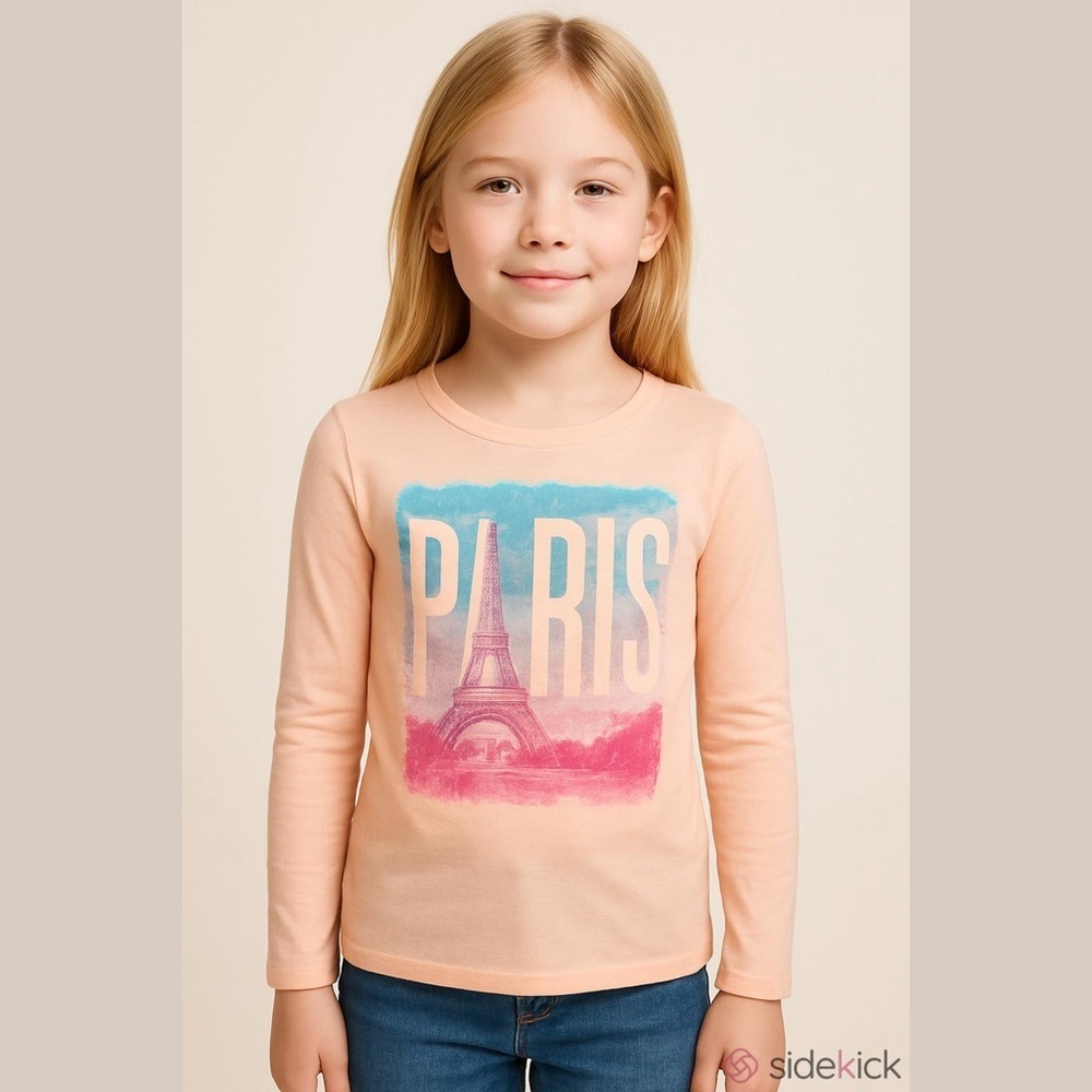Children’s Place long sleeve pink large graphic